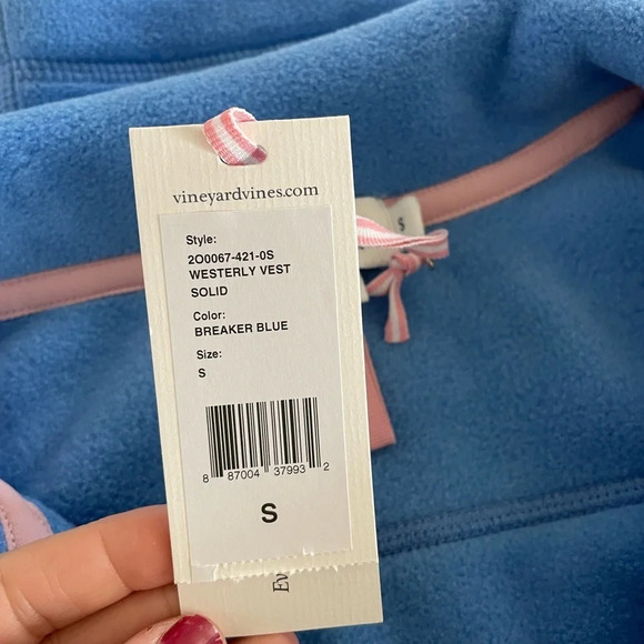 NWT Vineyard Vines Women’s Westerly Vest in Breaker Blue Small - Picture 5 of 8